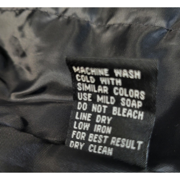 Carbon Coat Mens XL Charcoal Gray Wool Blend Car Coat Button Front Lined Pockets - Picture 10 of 11